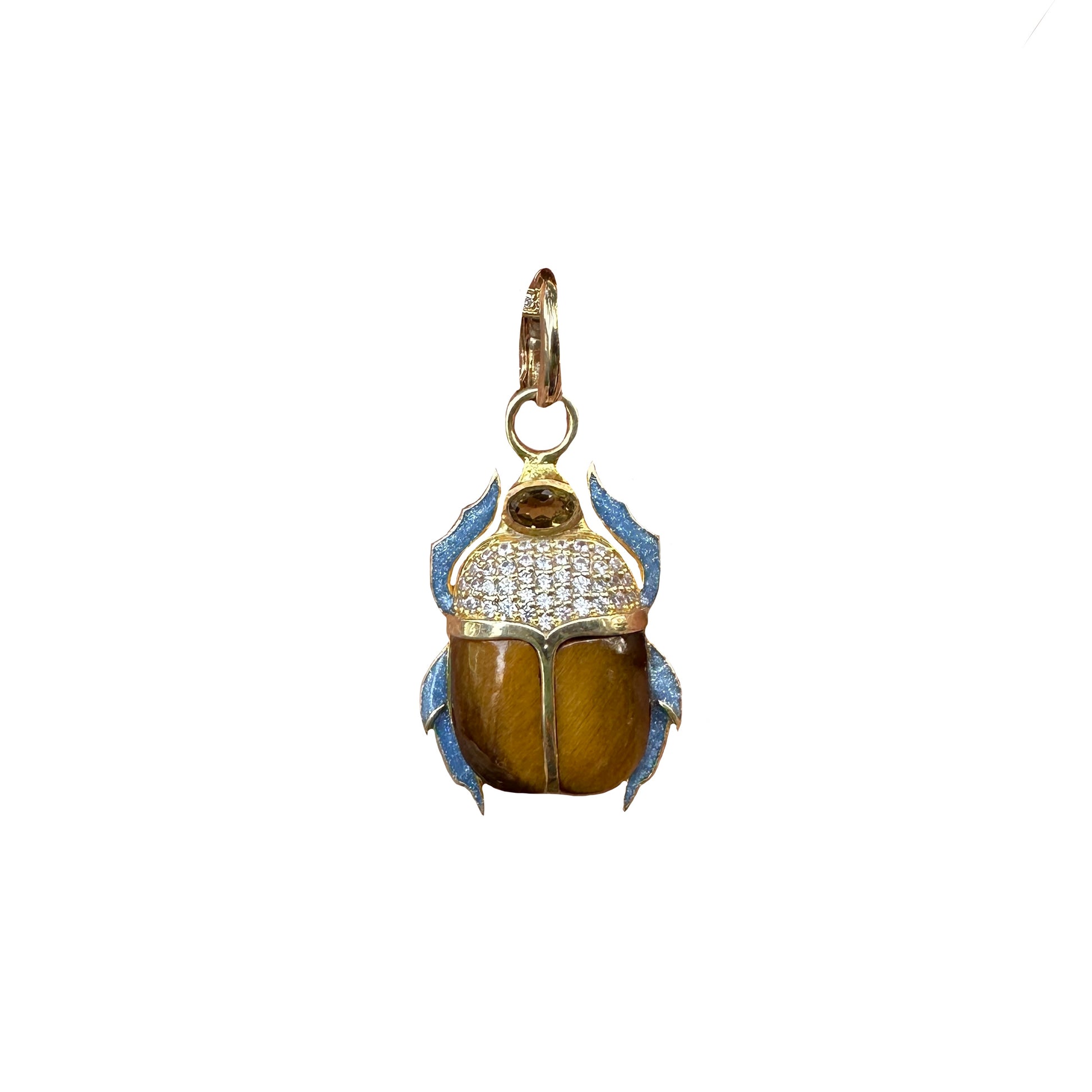 The Evelyn Scarab Gemstone Charm