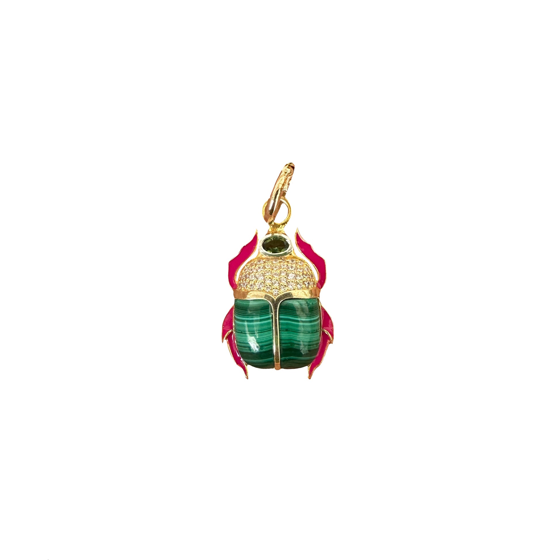 The Evelyn Scarab Gemstone Charm