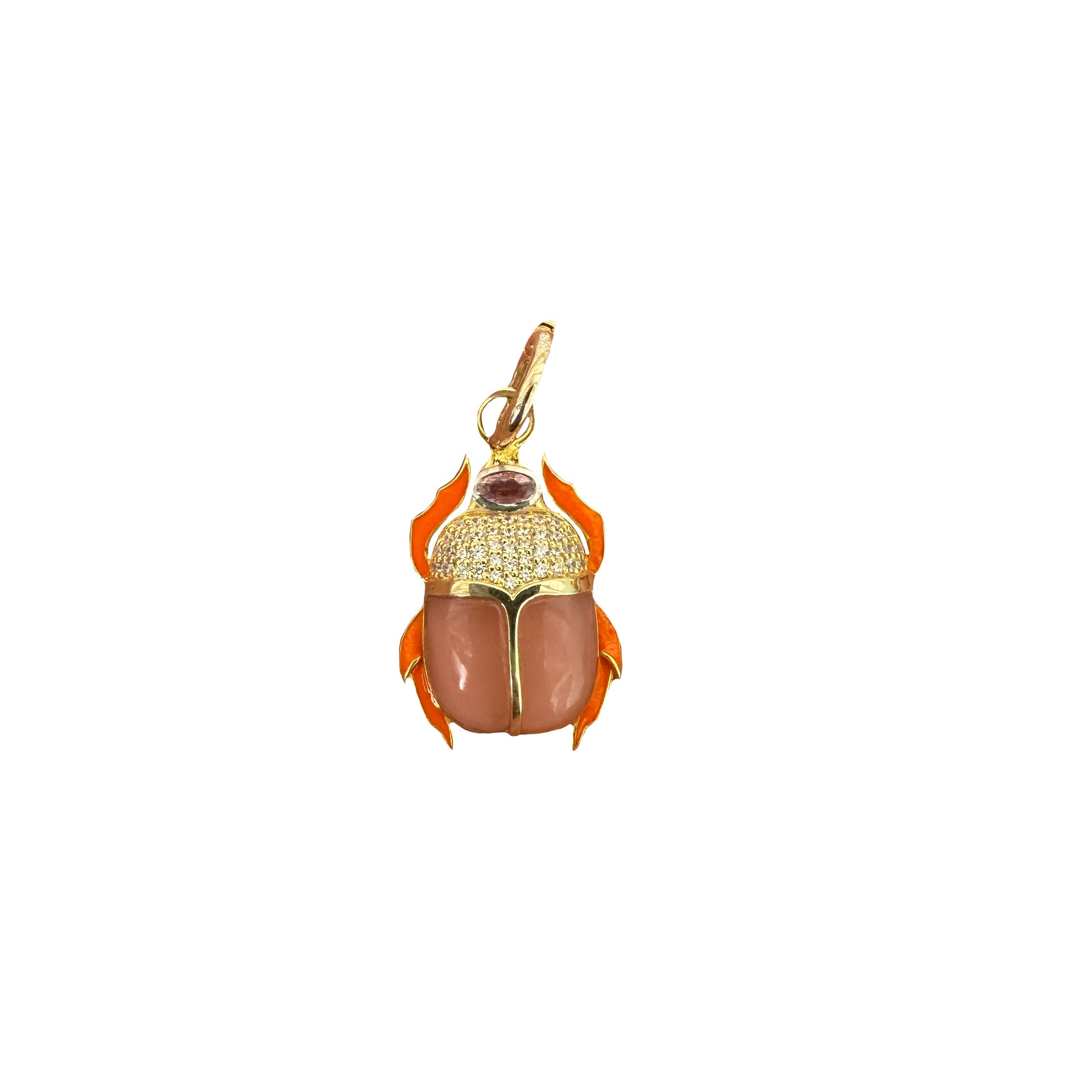 The Evelyn Scarab Gemstone Charm