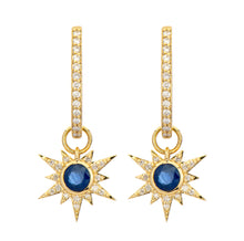Tiny Love Explosion Emerald or Blue Sapphire Earring Charm