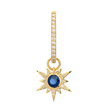 Tiny Love Explosion Emerald or Blue Sapphire Earring Charm