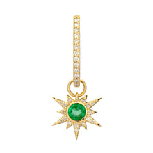 Tiny Love Explosion Emerald or Blue Sapphire Earring Charm