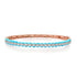 Puffy Turquoise & Pave Diamond Bangle Bracelet