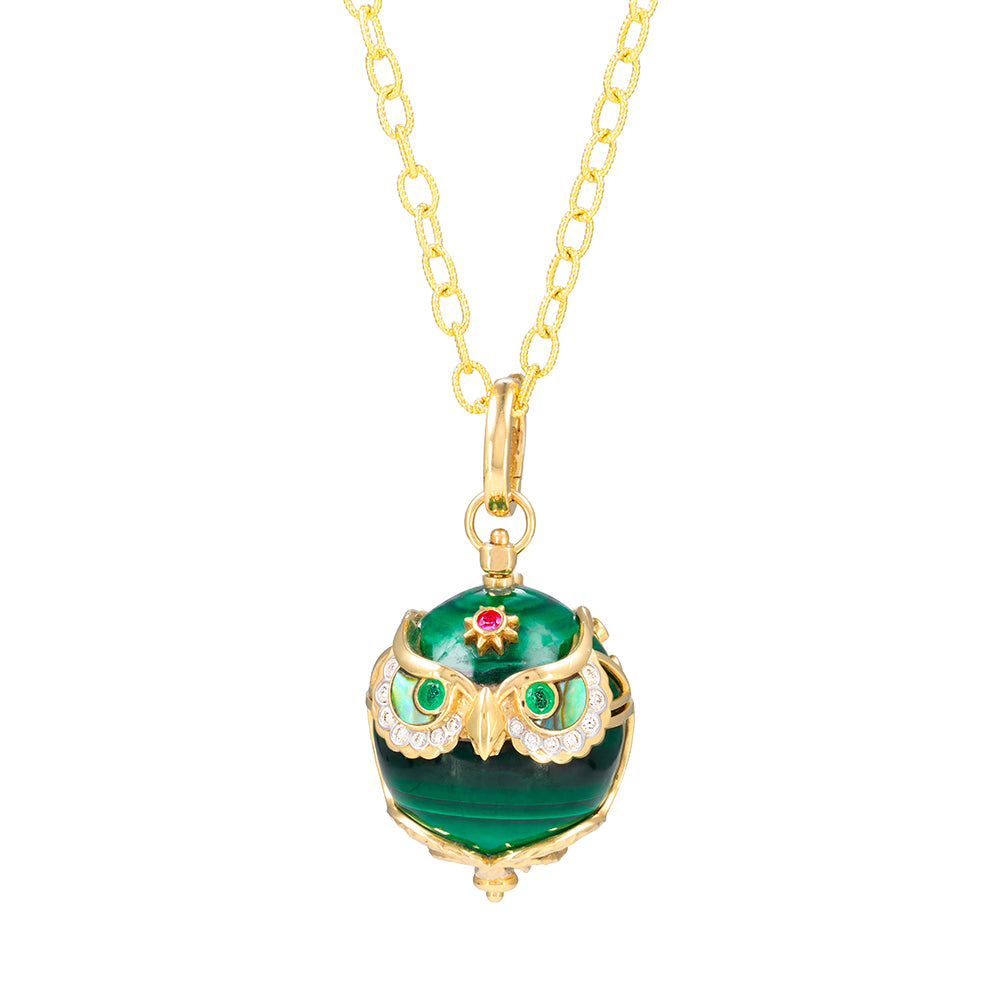 Tree of Wisdom Owl Amulet Pendant