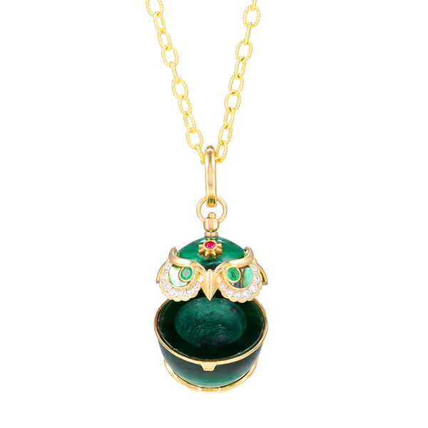 Tree of Wisdom Owl Amulet Pendant