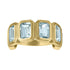 MAC Gemstone Half Eternity Band Ring 