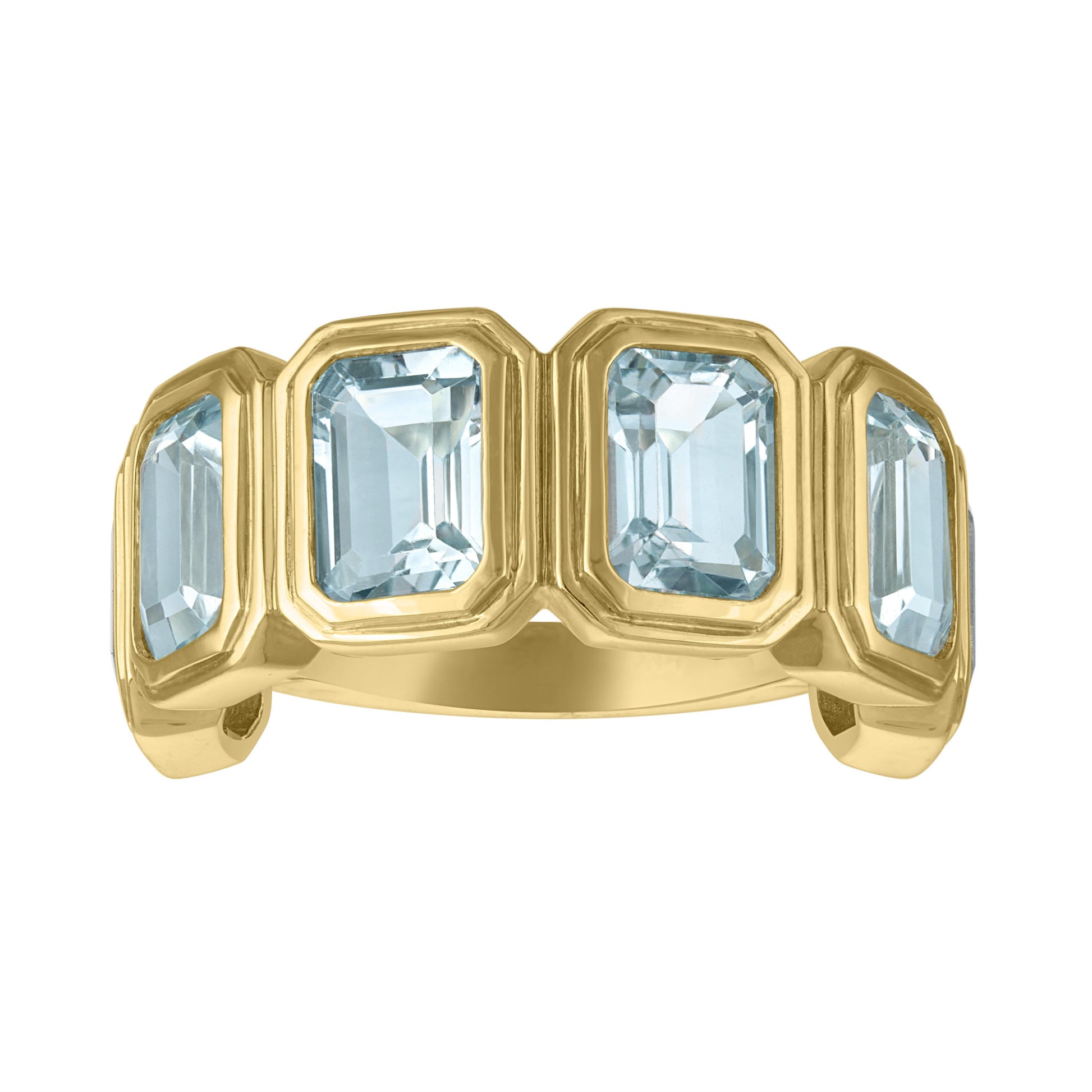 MAC Gemstone Half Eternity Band Ring 