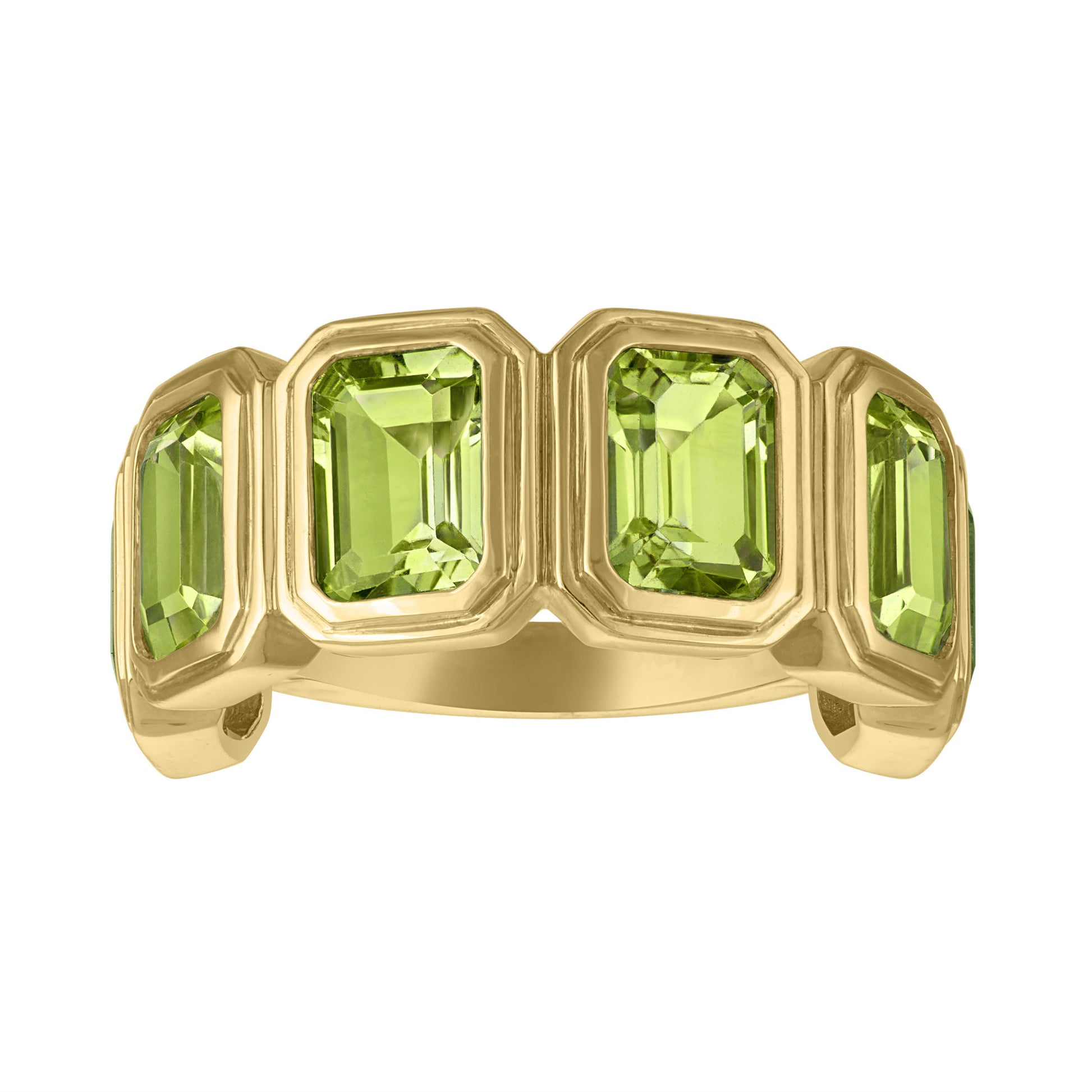 MAC Gemstone Half Eternity Band Ring 