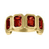 MAC Gemstone Half Eternity Band Ring 