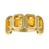 MAC Gemstone Half Eternity Band Ring 