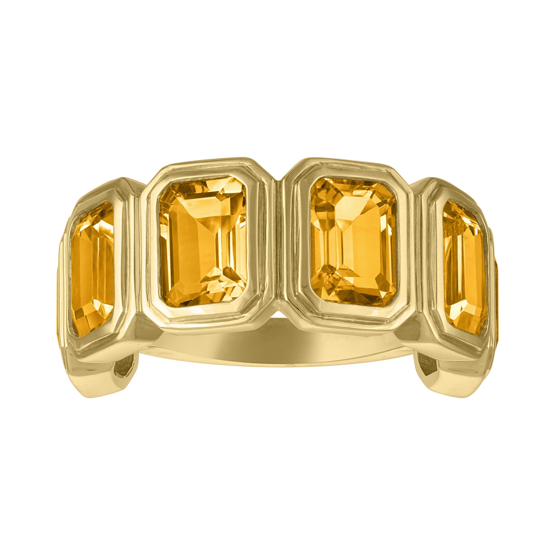 MAC Gemstone Half Eternity Band Ring 
