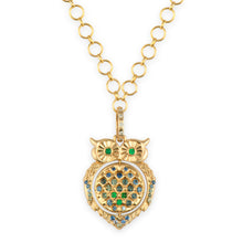Wise Owl Opal Double Sided Locket Pendant