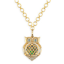 Wise Owl Opal Double Sided Locket Pendant