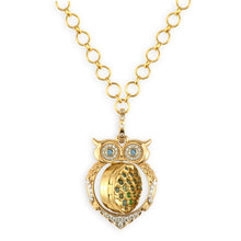 Wise Owl Opal Double Sided Locket Pendant