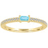 The Julia Birthstone Single Gemstone Baguette Stacking Ring