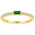 The Julia Birthstone Single Gemstone Baguette Stacking Ring