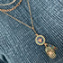 14K Gold Elongated Link Grover Chain Necklace