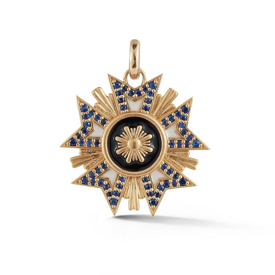 Florence Gemstone and Enamel Pendant Charm