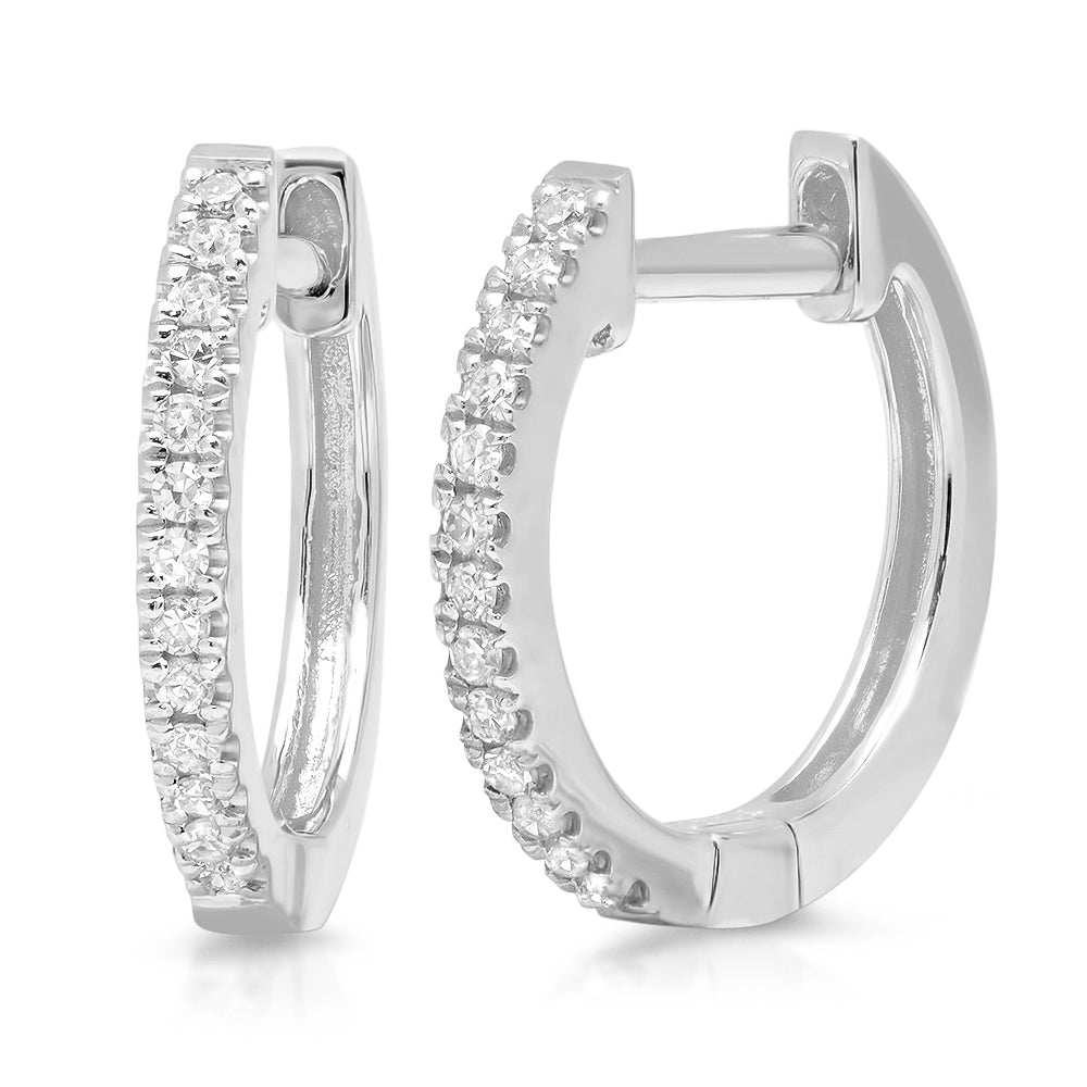 Small Diamond Huggies