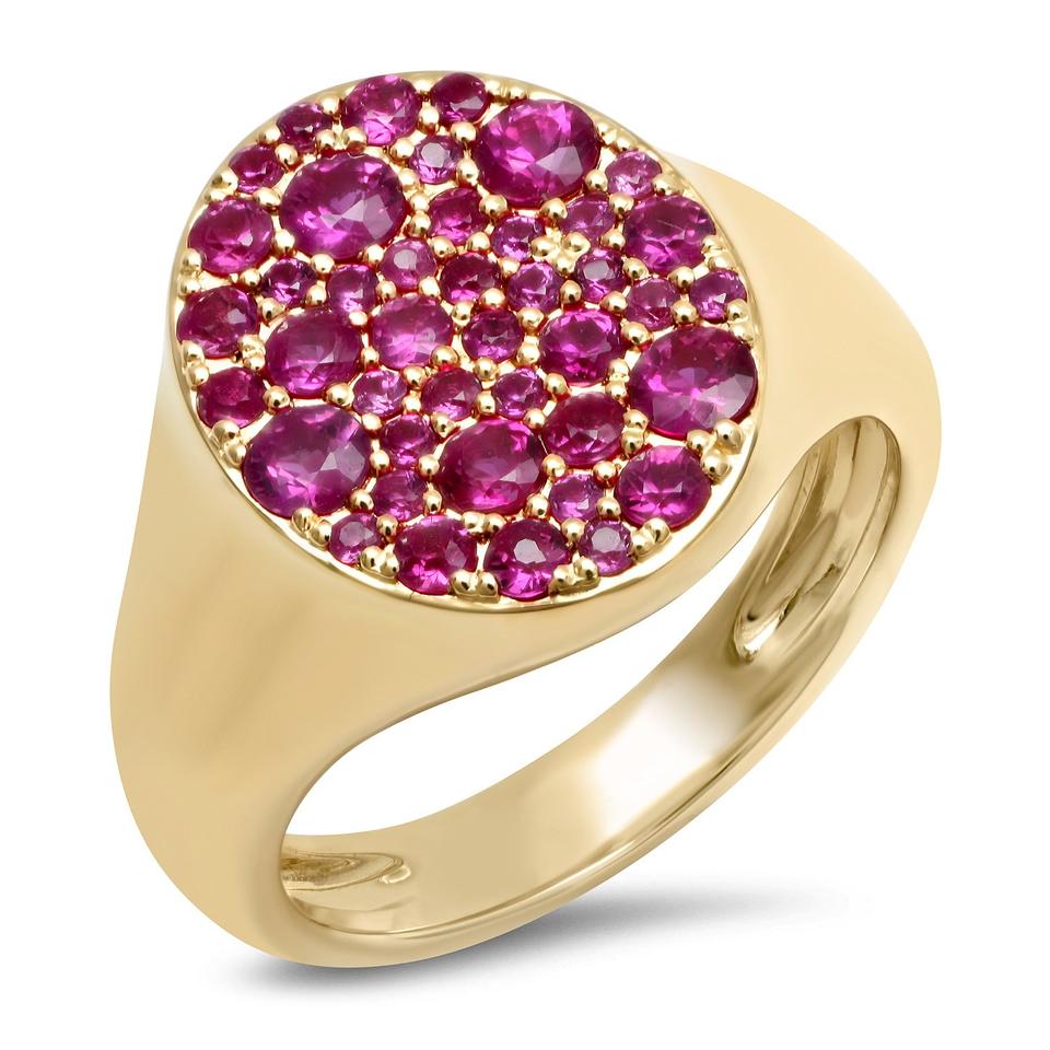 Semiprecious Gemstone Pinky Ring