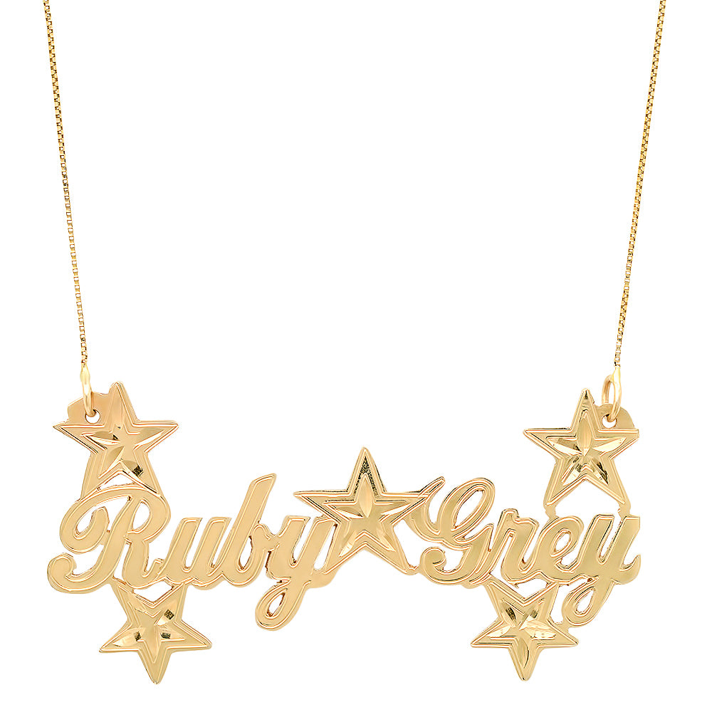 Star Nameplate Necklace