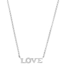 Delicate Diamond Love Nameplate Necklace