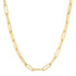 Luxe Paperclip Link Drawn Gold Cable Chain Necklace (solid)