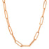 Grande Luxe Paperclip Link Drawn Gold Cable Chain Necklace (solid)
