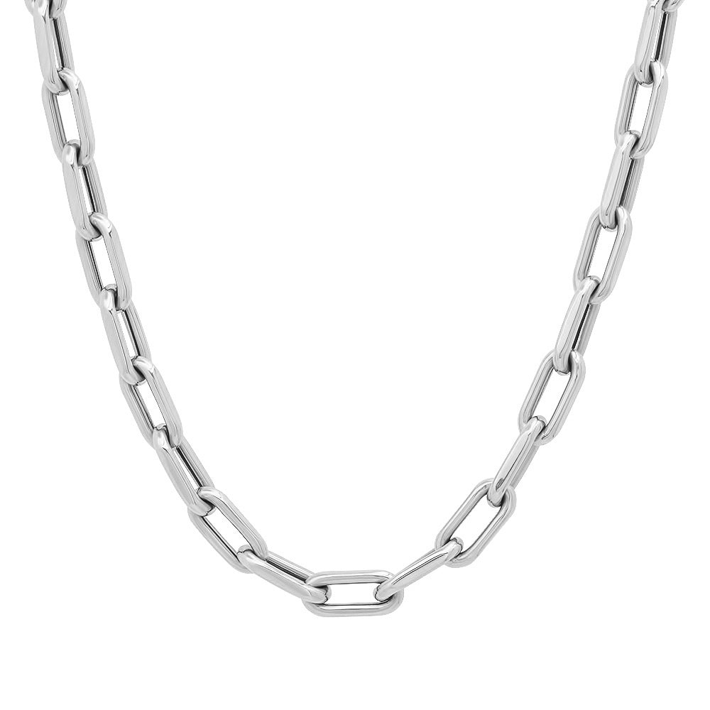 Grande Luxe Link Drawn Gold Cable Chain Necklace