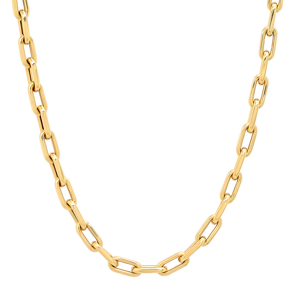 Luxe Link Drawn Gold Cable Chain Necklace – Milestones by Ashleigh Bergman