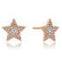 Pave Diamond Large Star Stud Earrings