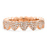 Pave Diamond Heart Eternity Band