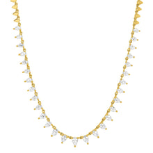 Pear Shaped Diamond Tiara Necklace