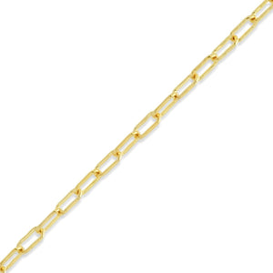 Thin Gold Drawn Link Chain Necklace
