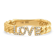 Thin Chain Love Ring