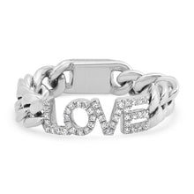 Chunky Chain Love Ring