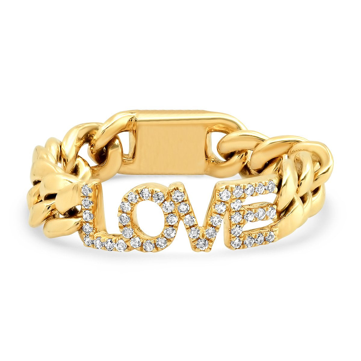 Chunky Chain Love Ring