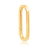 Large 14k High Polish Oval Charm Clip Holder Enhancer