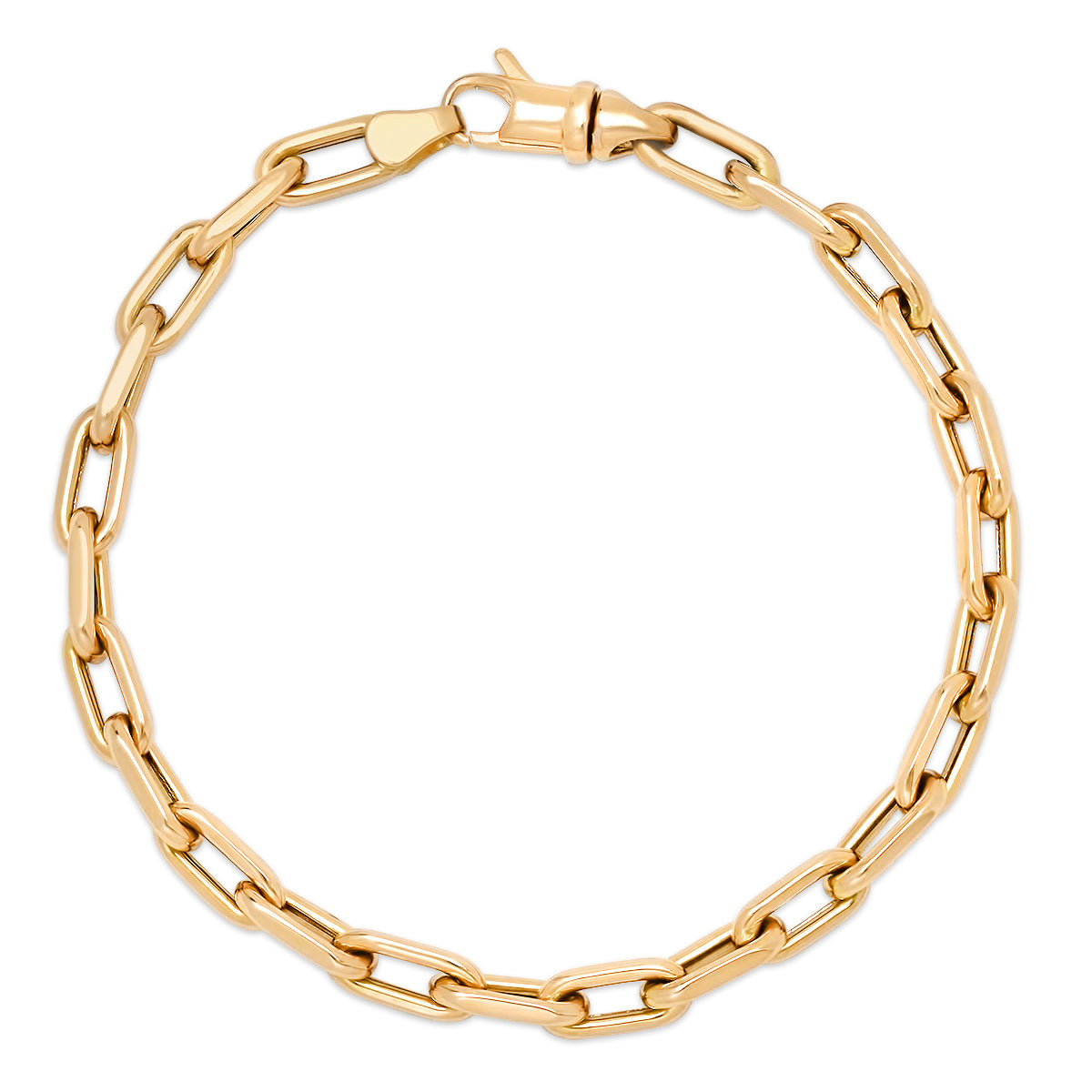 Luxe Link Drawn Gold Cable Chain Bracelet