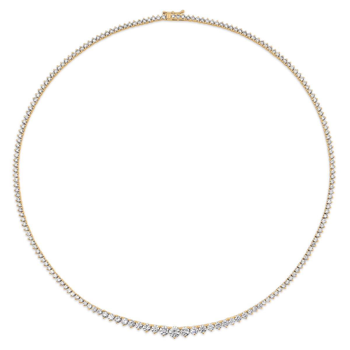 Essential Graduated Diamond Riviera Tennis Necklace