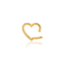 14k High Polish Heart Charm Clip Holder Enhancer
