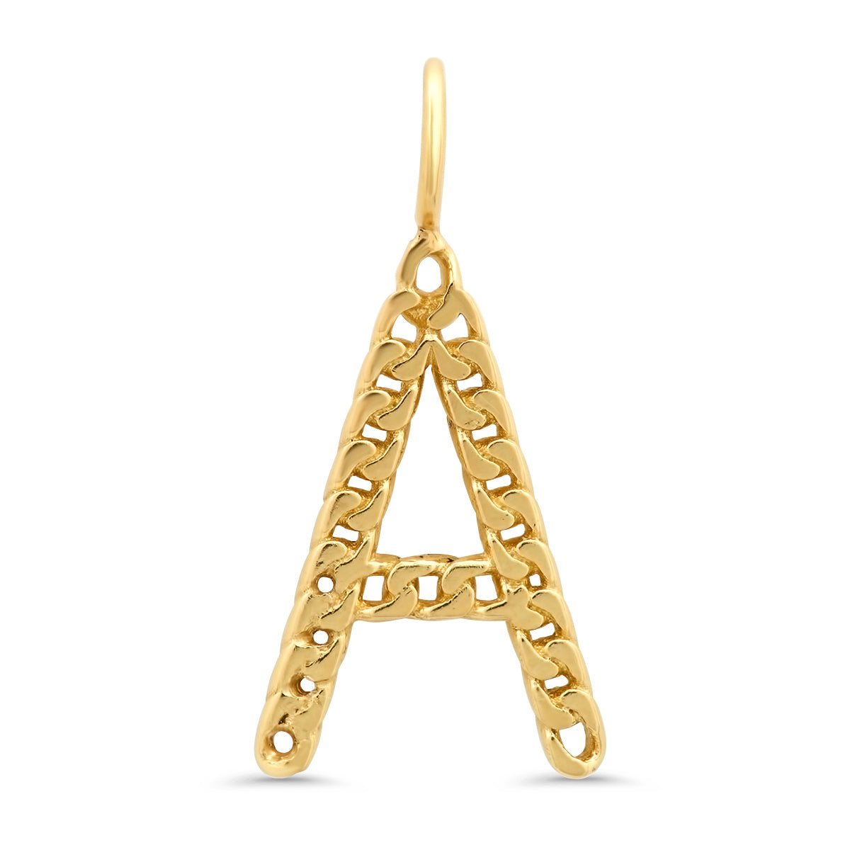 Cuban Chain Link Initial Charm