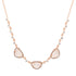 Moonstone Trio with Diamonds Necklace