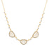 Moonstone Trio with Diamonds Necklace