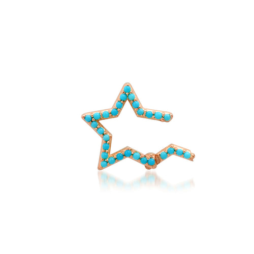 Double Sided Turquoise Star Charm Clip Holder Enhancer