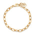 Gold & Diamond Link Chain Bracelet