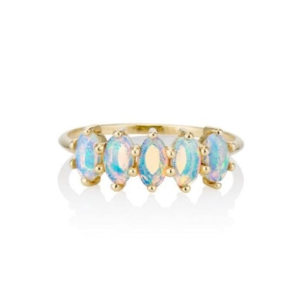 Le Cinq Opal Band Ring