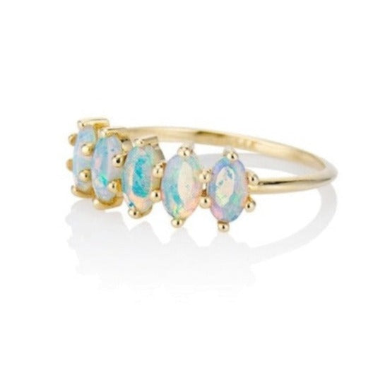 Le Cinq Opal Band Ring