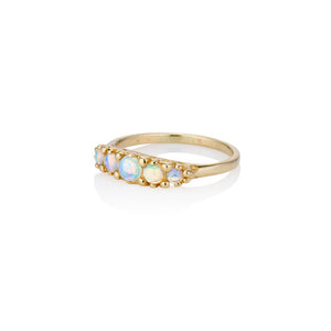 Opal Anniversary Band Ring