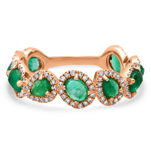 Emerald and Diamond Shape Ring